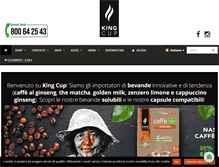 Tablet Screenshot of kingcupcoffee.com